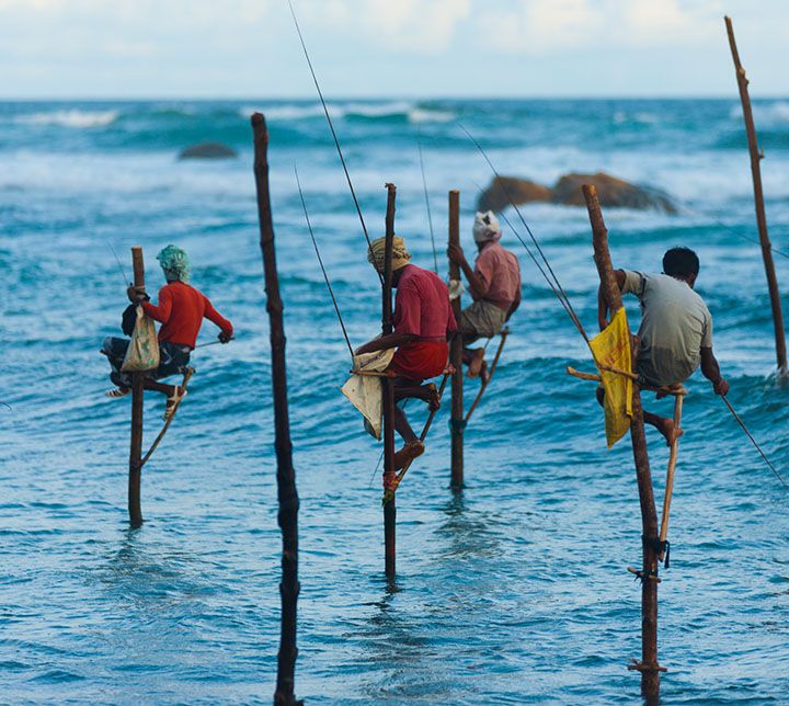 Fishermen, Weligama, Sri Lanka